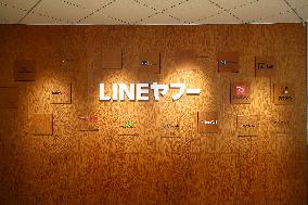 LINE Yahoo signage and logo